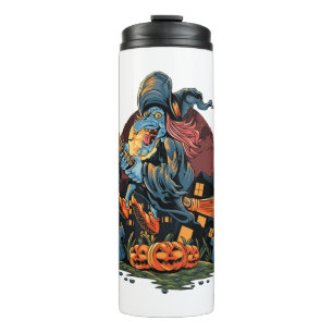 Halloween-Hexe Thermosbecher