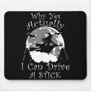 Halloween Hexe Trendy Warum Ja Eigentlich Ich Kann Mousepad