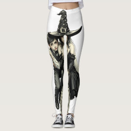 Halloween Hexe und Junge: Dunkle Magie Leggings