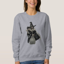 Halloween Hexe und Junge: Dunkle Magie Sweatshirt