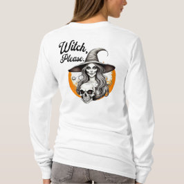 Halloween Hexe und Skeletton, bitte. T-Shirt