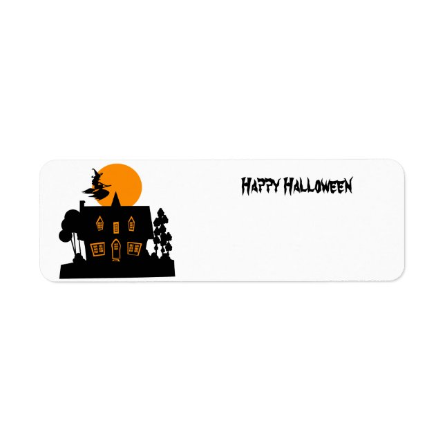 Halloween Hexe und Spuk Haus (Vorne)