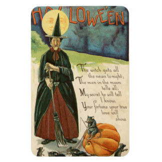 Halloween Hexe Vintage Magnet