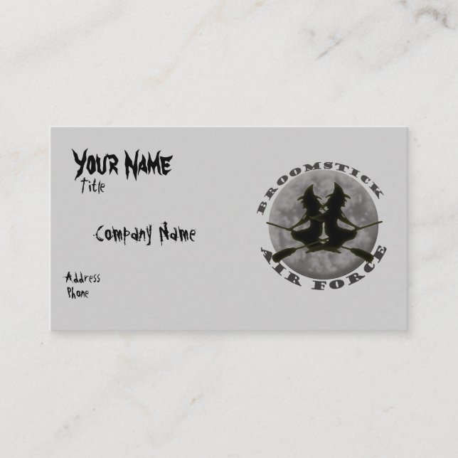 Halloween-Hexe-Visitenkarte Visitenkarte (Vorderseite)