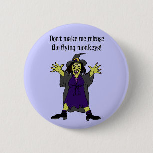 Halloween-Hexeknopf Button