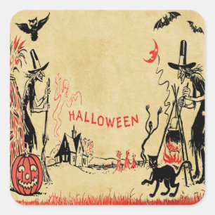 Halloween Hexen Aufkleber
