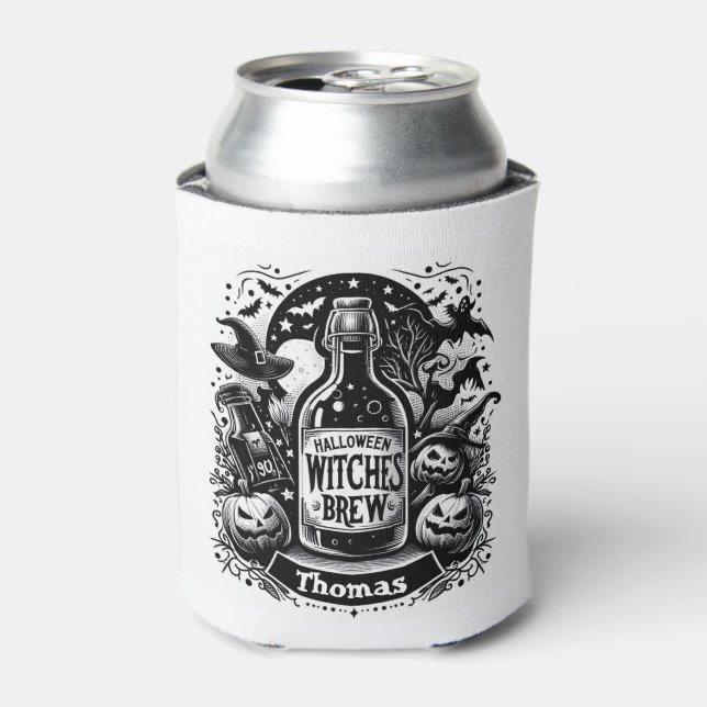 Halloween Hexen Brew Personalisiert Dosenkühler (Kanne Vorderseite)