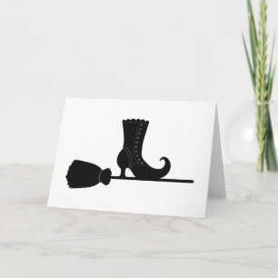 Halloween Hexen Broom Karte
