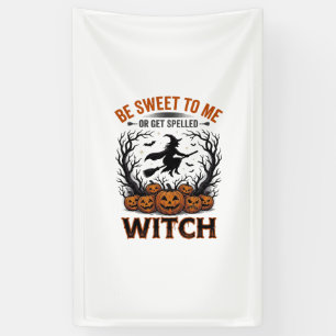 Halloween Hexen Design Sei Süß Oder Werde Verzaube Banner