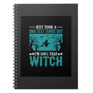 Halloween Hexen DNA-Test-Design Notizblock