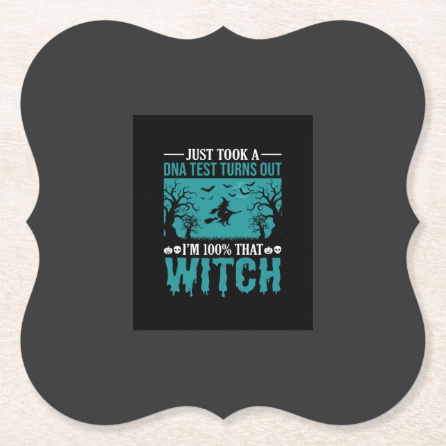 Halloween Hexen DNA-Test-Design Untersetzer (Vorderseite)
