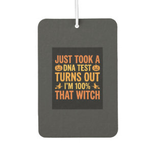 Halloween Hexen DNA Test Lustiges Design Autolufterfrischer