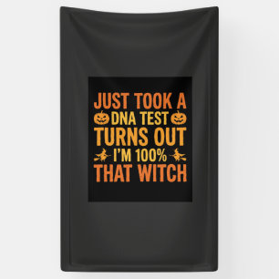 Halloween Hexen DNA-Test Lustiges Design Banner