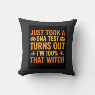 Halloween Hexen DNA-Test Lustiges Design Kissen