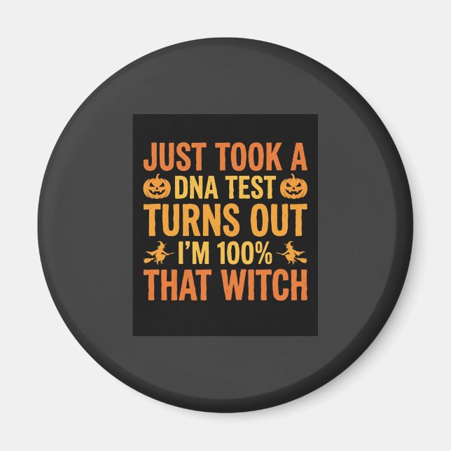 Halloween Hexen DNA Test Lustiges Design Magnet (Vorne)
