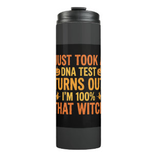 Halloween Hexen DNA-Test Lustiges Design Thermosbecher