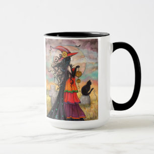 Halloween Hexen Fantasy Art Tasse