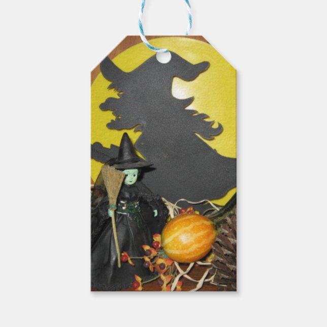 Halloween Hexen Geschenkanhänger (Vorderseite)