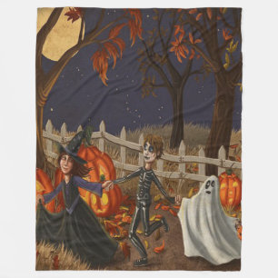 Halloween Hexen Ghouls und Geister Oh mein Fleecedecke
