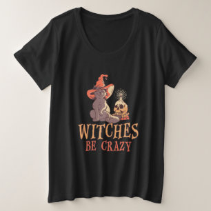 Halloween Hexen Große Größe T-Shirt