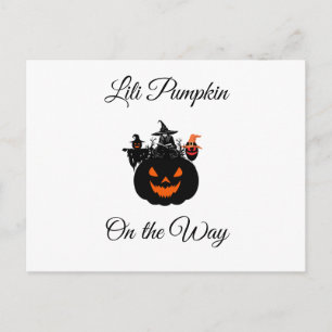 Halloween Hexen Kürbis Baby Shower Postkarte