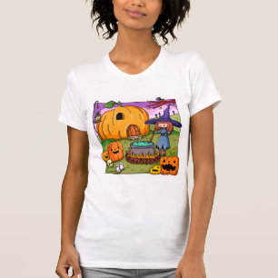 Halloween Hexen Kürbisanwesen T-Shirt