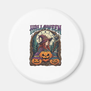 Halloween Hexen Kürbisse Mondphasen_1 Magnet