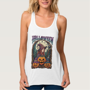 Halloween Hexen Kürbisse Mondphasen_1 Tank Top