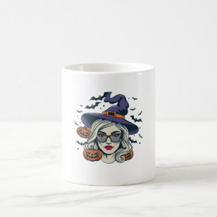 Halloween Hexen lustiger Halloween Kaffeetasse