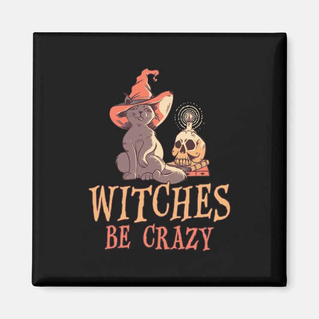 Halloween Hexen Magnet (Vorne)