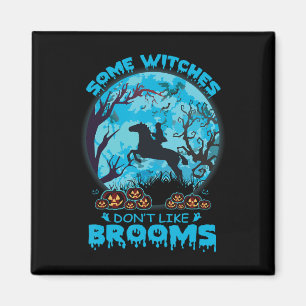 Halloween-Hexen mögen kein Broommädel Magnet