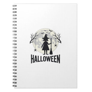 Halloween Hexen Mond Vintage Gravur Design_1 Notizblock