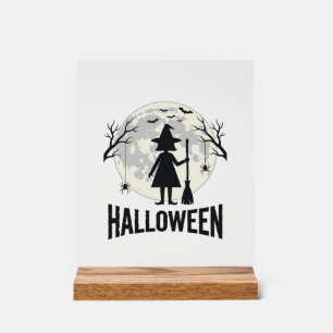 Halloween-Hexen-Mond-Vintage-Stich-Design_1 Acrylschild