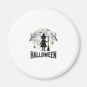 Halloween-Hexen-Mond-Vintage-Stich-Design_1 Magnet