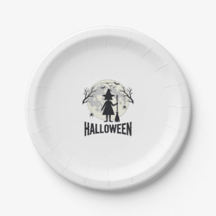 Halloween-Hexen-Mond-Vintage-Stich-Design_1 Pappteller