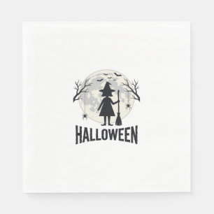 Halloween-Hexen-Mond-Vintage-Stich-Design_1 Serviette