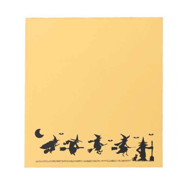 Halloween Hexen Notizblock (Vorderseite)