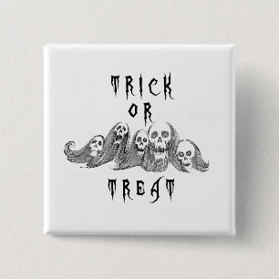 Halloween Hexen oder Süßes Button