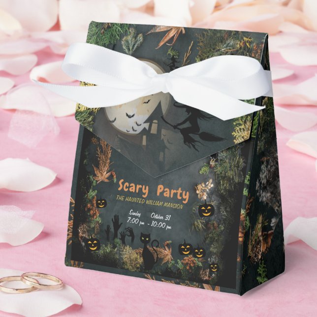 Halloween Hexen Party Nachtplaner Einladung Geschenkschachtel (Hochzeit)