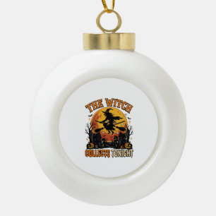 Halloween Hexen Sammlung Humor Keramik Kugel-Ornament