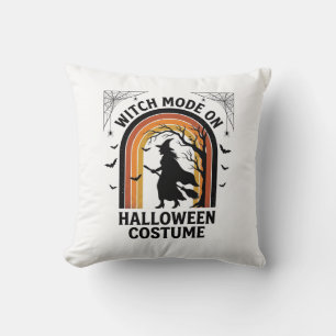 Halloween-Hexen-Shirt Lustiges Kostüm Vintage-Grav Kissen