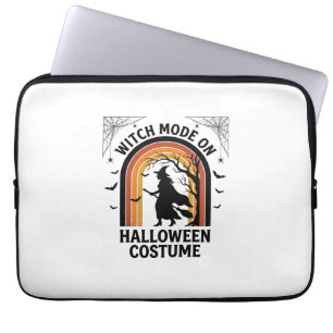 Halloween-Hexen-Shirt Lustiges Kostüm Vintage-Grav Laptopschutzhülle