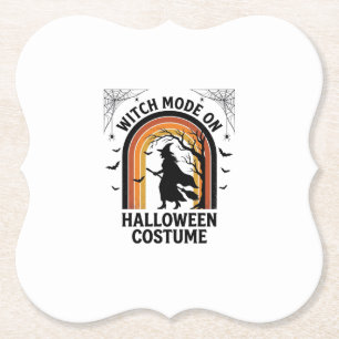 Halloween-Hexen-Shirt Lustiges Kostüm Vintage-Grav Untersetzer