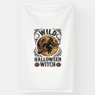 Halloween-Hexen-Shirt Vintage-Besen-Mond-Grafik_1 Banner