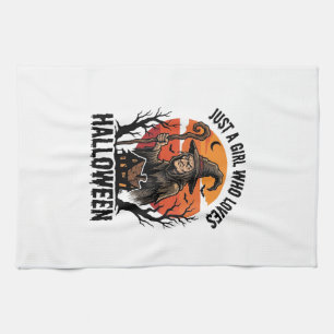Halloween-Hexen-Shirt Vintage-Gravur-Kostüm-Ar Geschirrtuch