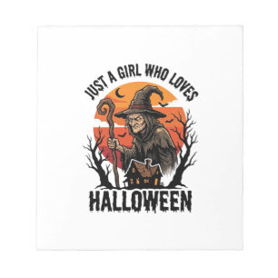 Halloween-Hexen-Shirt Vintage-Gravur-Kostüm-Ar Notizblock