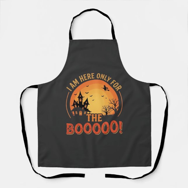 Halloween-Hexen-Spookhaus-Buh-Design_1 Schürze (Vorderseite)