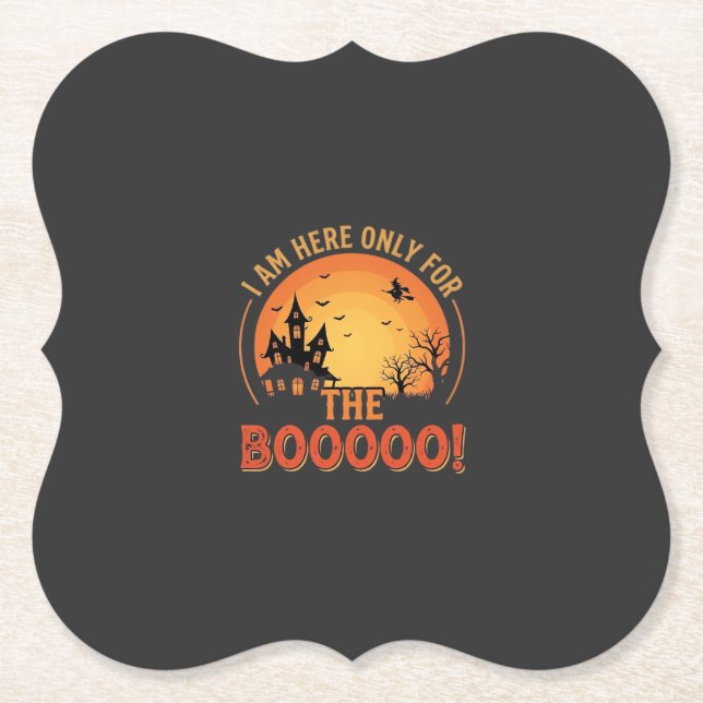 Halloween Hexen Spukhaus Boo Design_1 Untersetzer (Vorderseite)