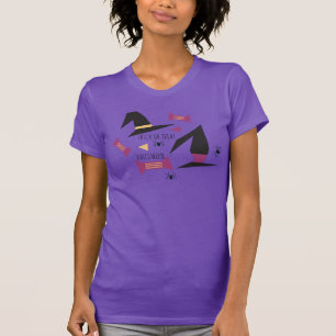 Halloween Hexen Süßigkeiten Spinnen Lila T-Shirt