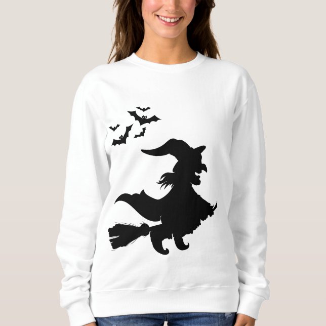 Halloween-Hexen-Sweatshirt Sweatshirt (Vorderseite)